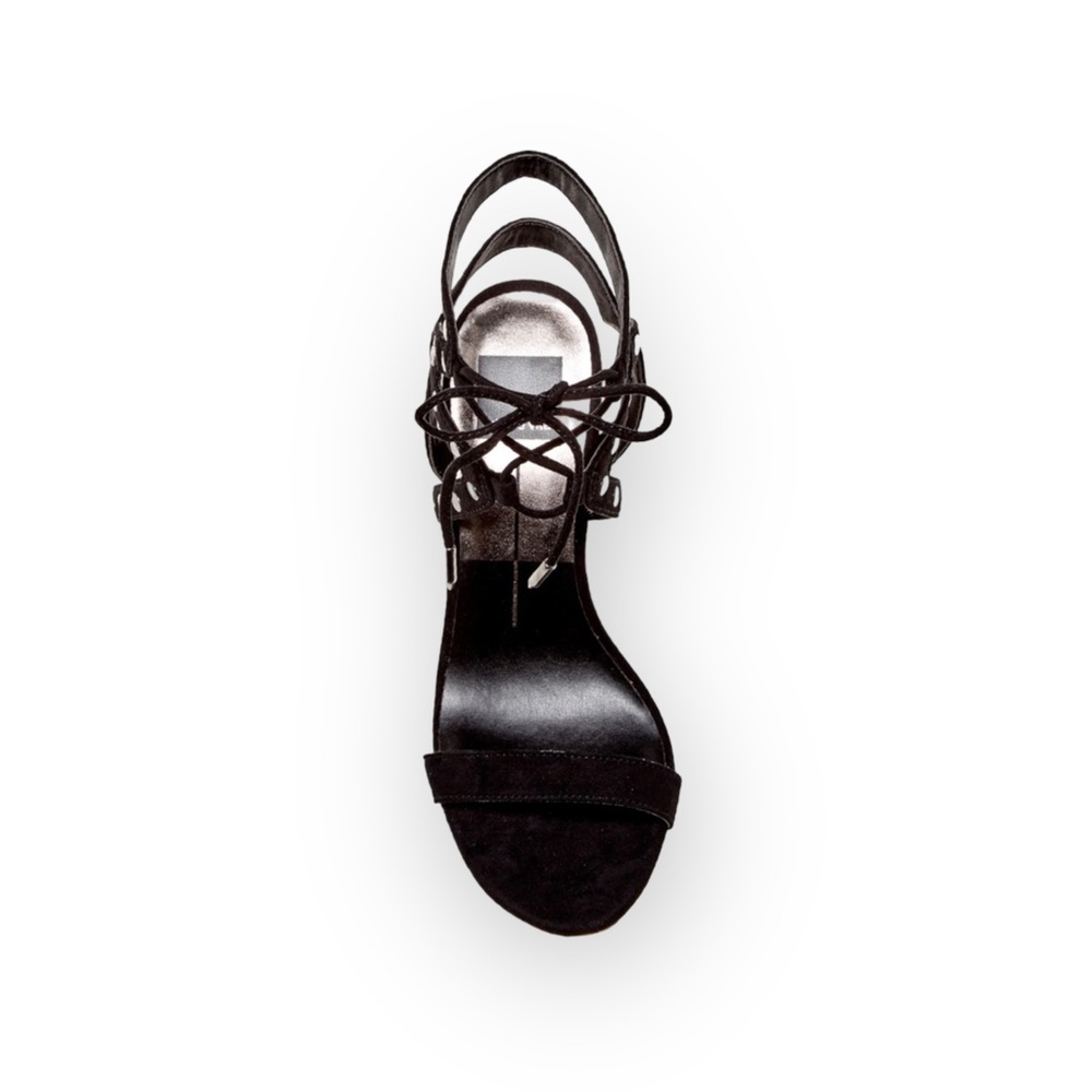 new Dolce Vita ❁ Studded Gladiator Heeled Sandals ❁ Black Stud Suede ❁ 8.5M ❁ - Picture 5 of 13